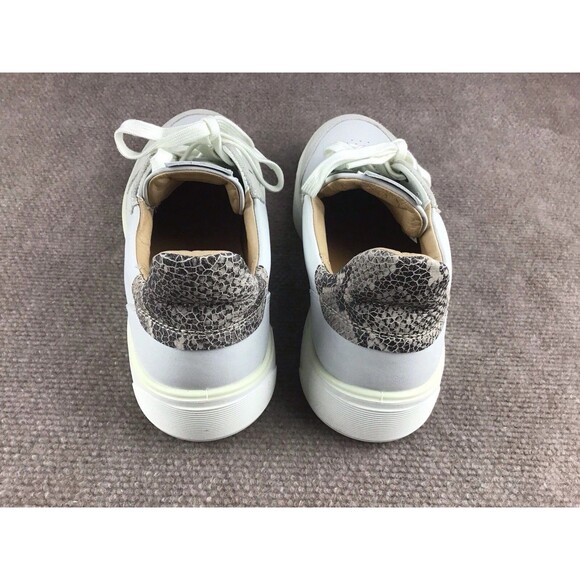 ECCO Tray Street Women Off-White/Gray/Animal Print Shoes Sneakers Sz US 10-10.5 - Picture 6 of 16